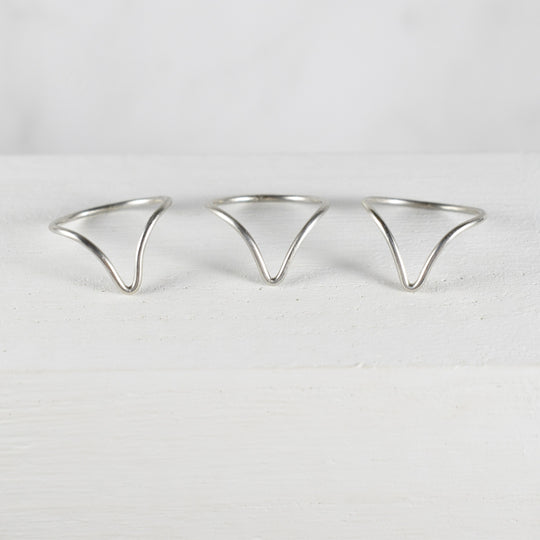 Chevron Ring in Sterling silver