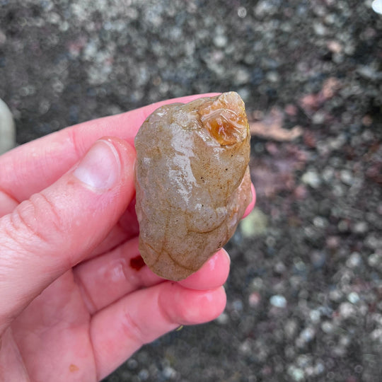 Flame Agate Sterling Silver Pendant (Necklace Sold Separately) - Woodland Metalsmith