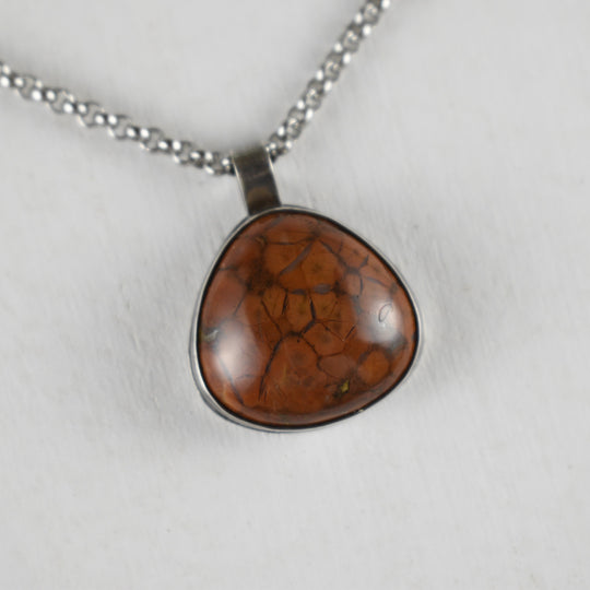 mens Poppy Jasper necklace