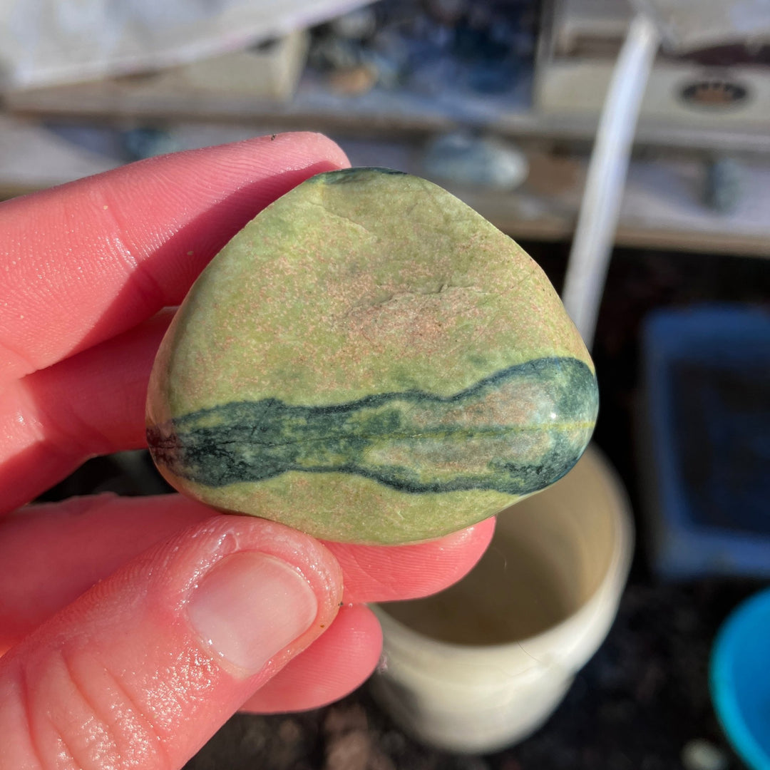 Wire Wrapped Picture Jasper Sterling Silver Pendant (Necklace Sold Separately) - Woodland Metalsmith