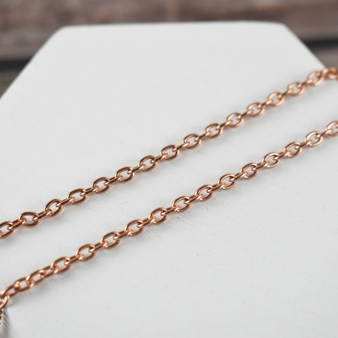 Real Copper Chain Necklace - Adjustable up to 22 Inches