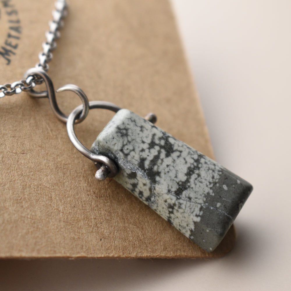 Variolite Necklace in Sterling Silver