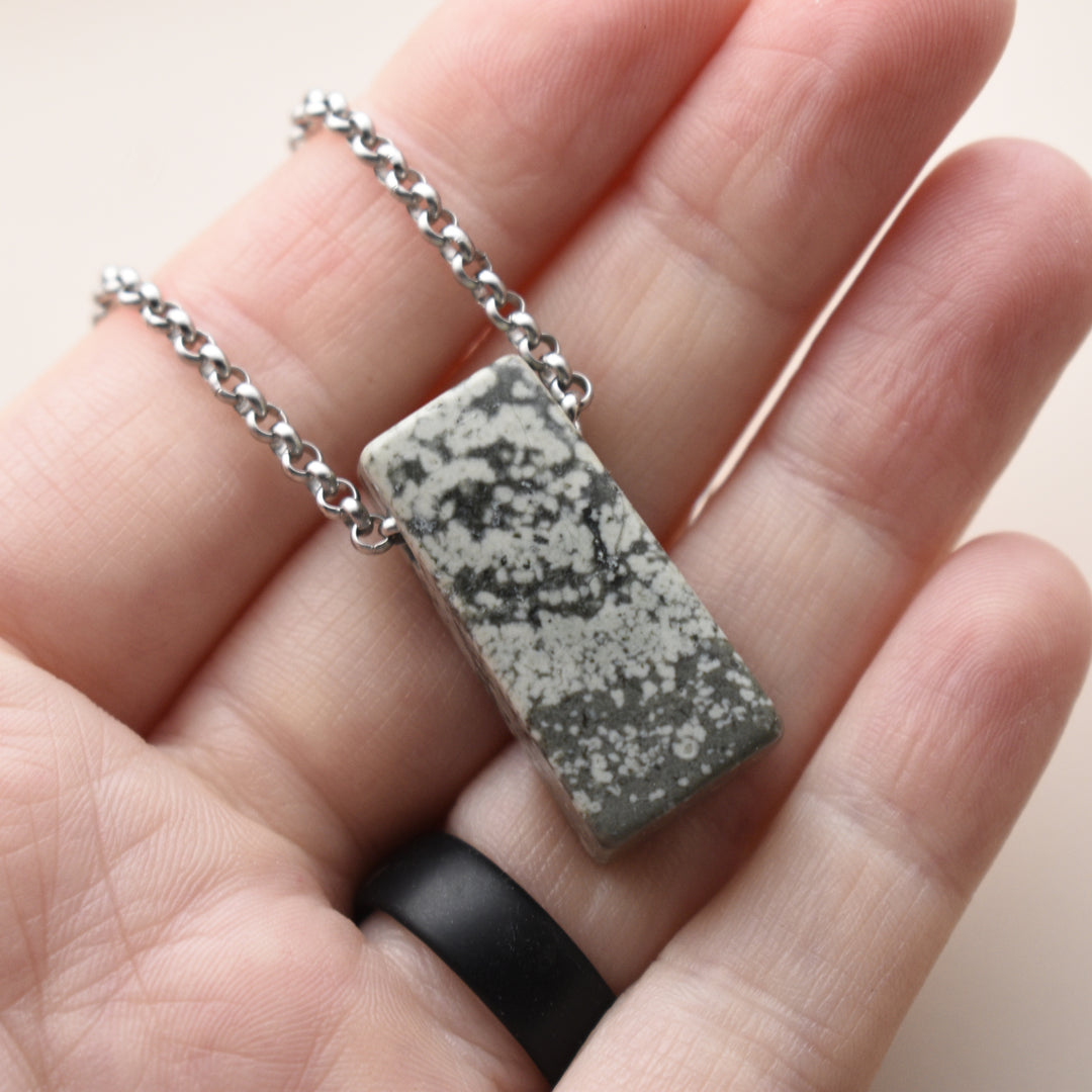 Variolite Pendant Necklace