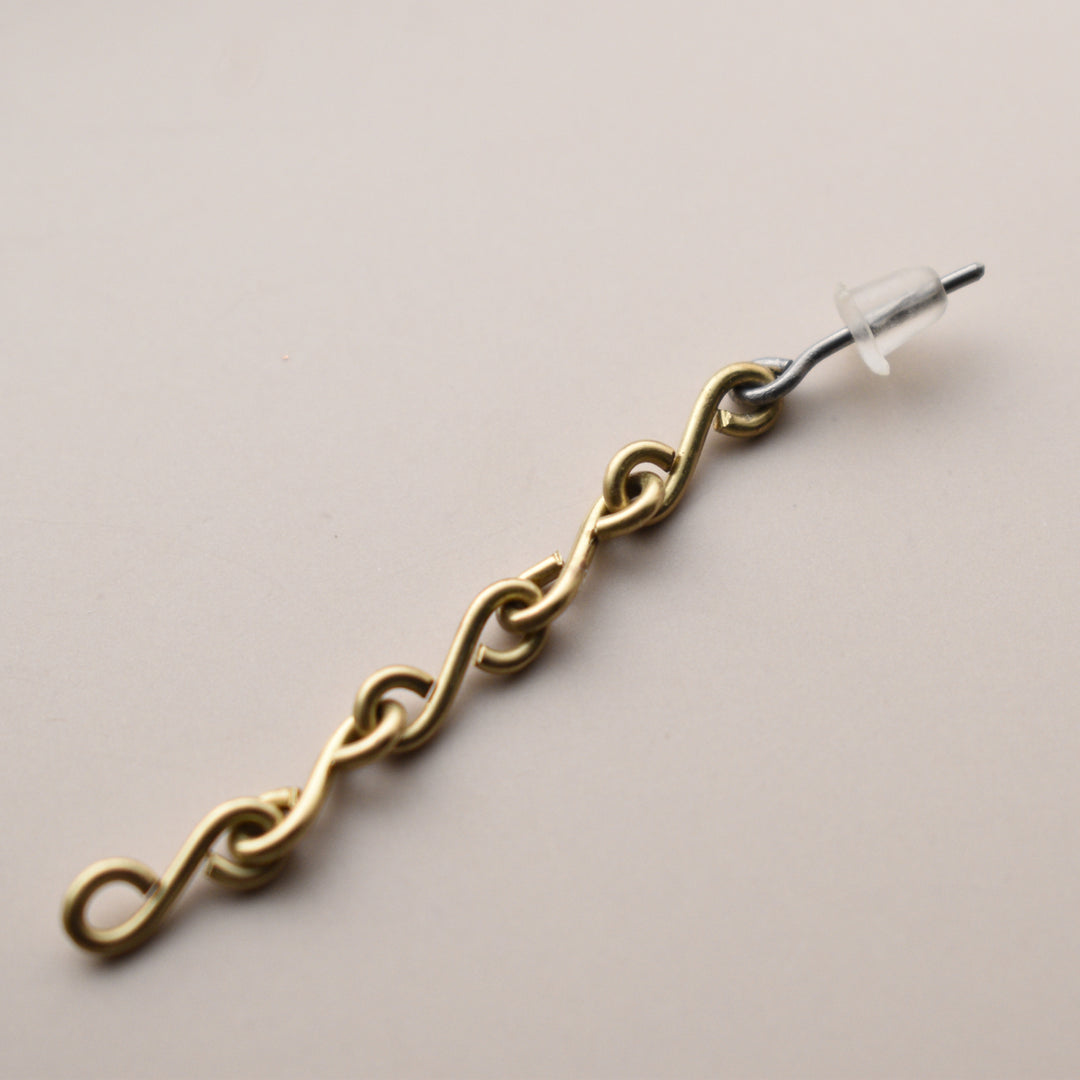 Brass Stud Earrings, Hypoallergenic