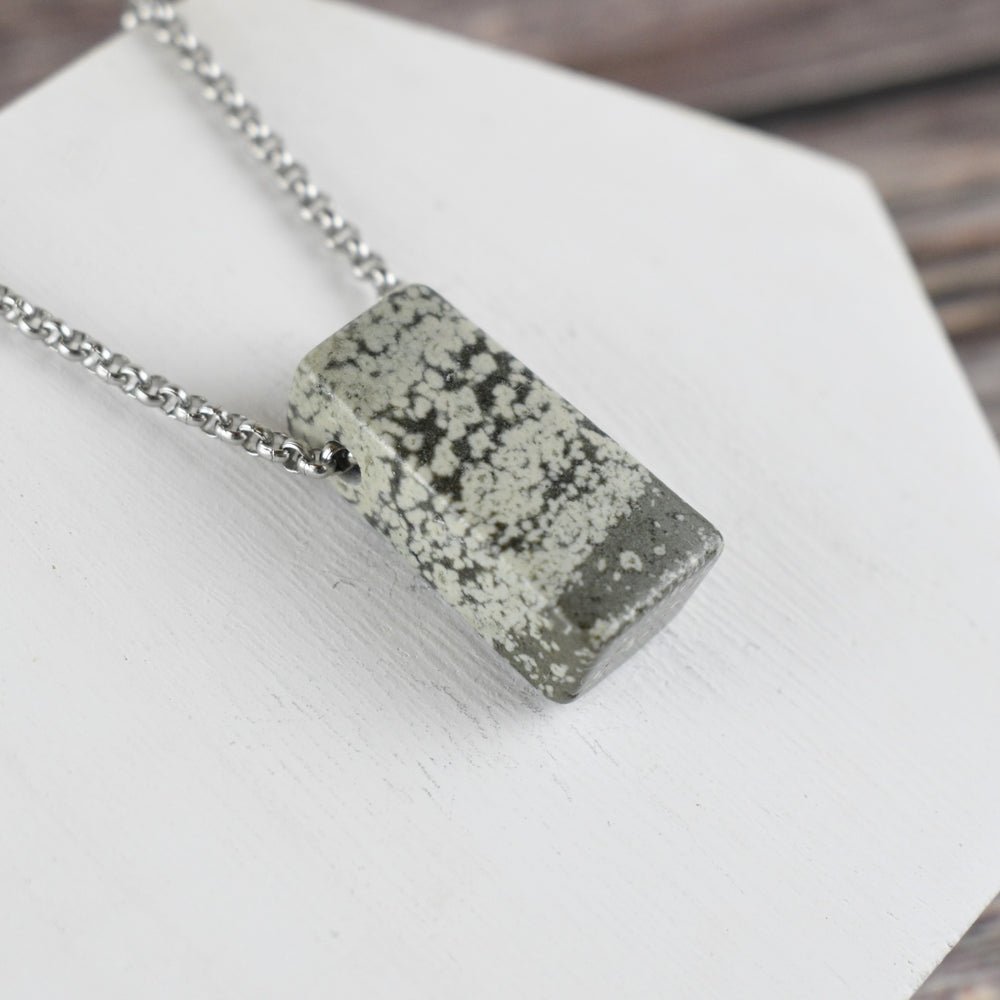 Variolite Jasper Pendant Necklace