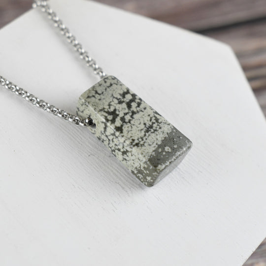 Variolite Jasper Pendant Necklace