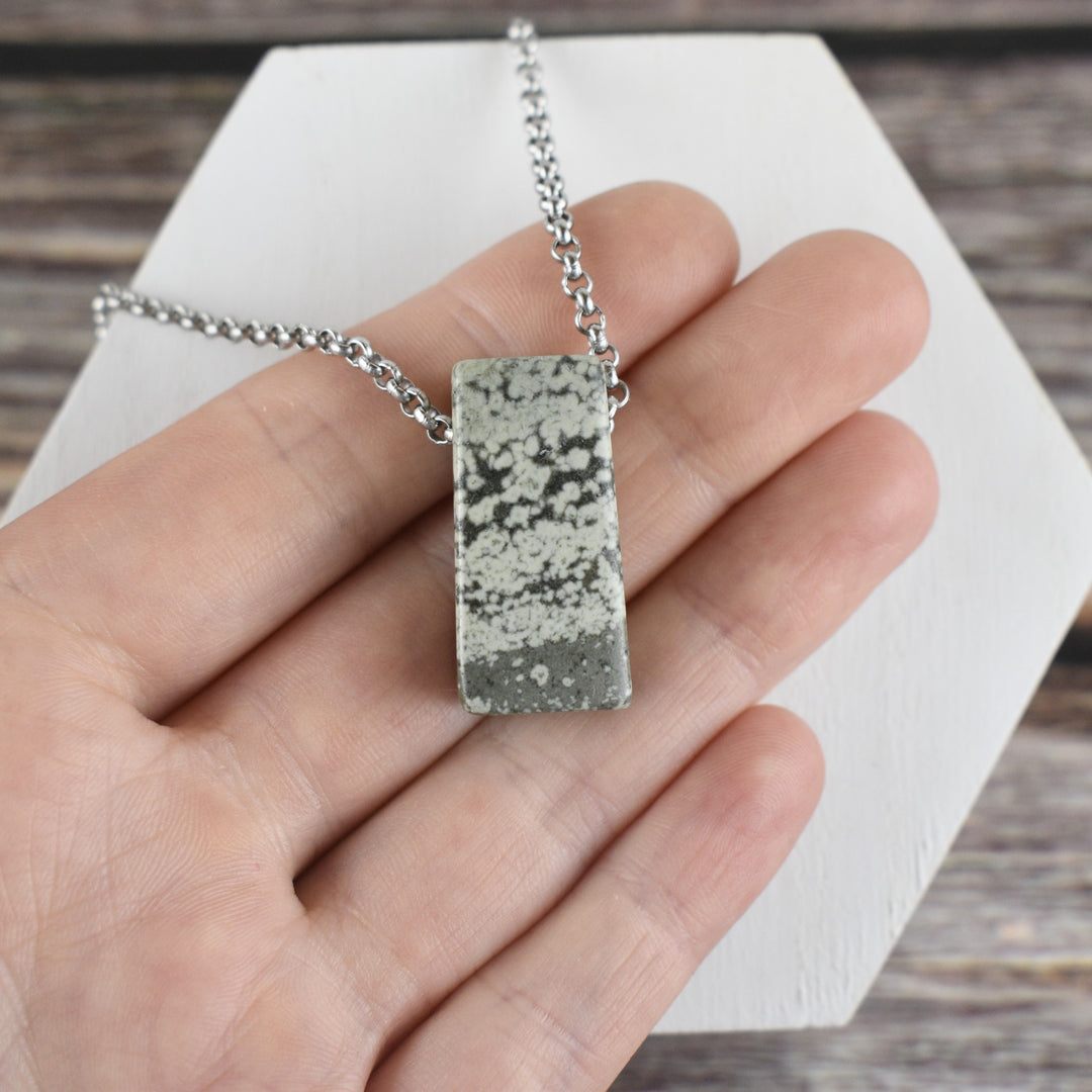 Variolite Jasper Pendant Necklace