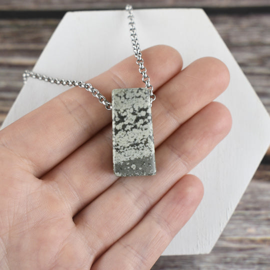 Variolite Jasper Pendant Necklace