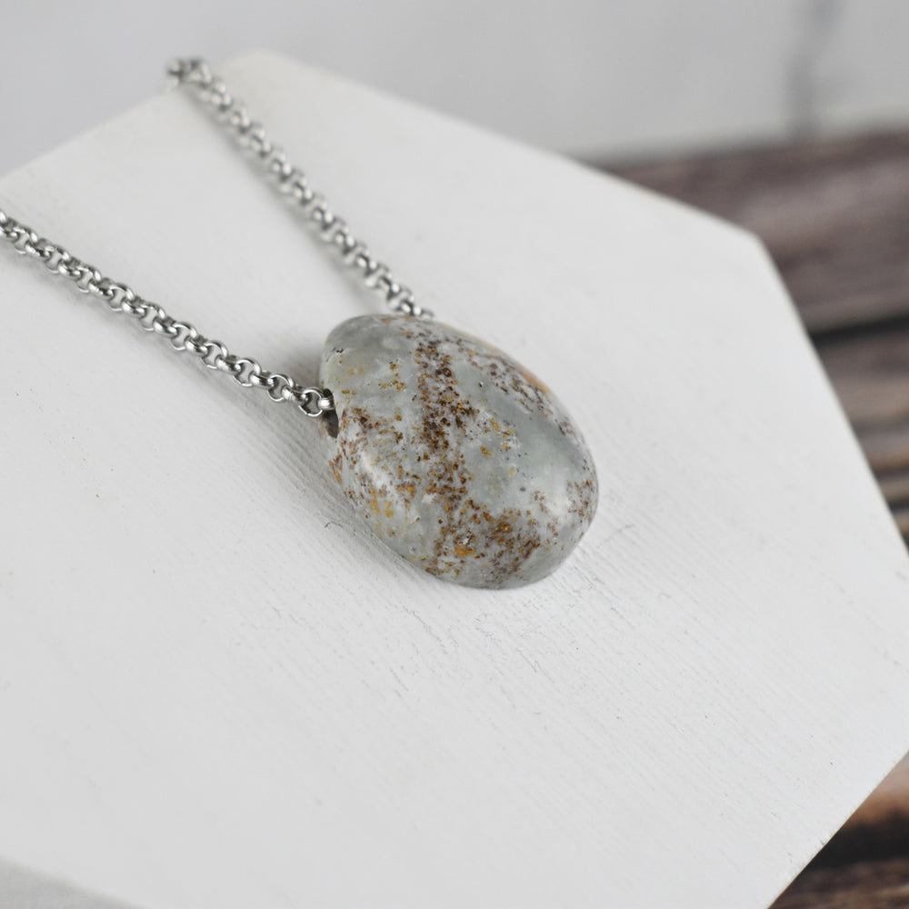 Blue Jasper Pendant Necklace