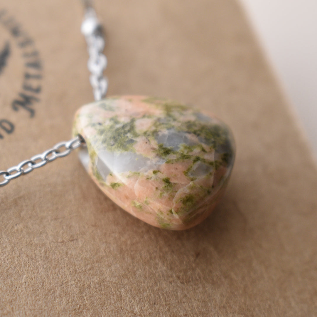 Washington Unakite Pendant Necklace