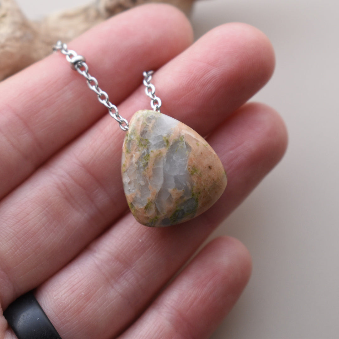Washington Unakite Pendant Necklace
