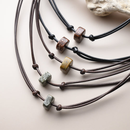 Adjustable Gemstone Choker Necklaces