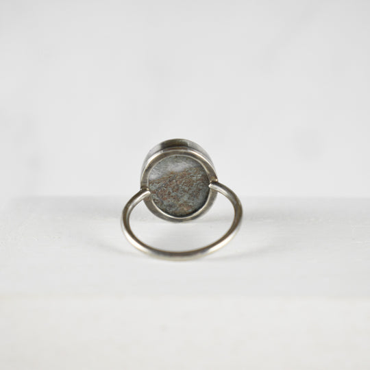Blue Stone Ring in Sterling Silver 6.5