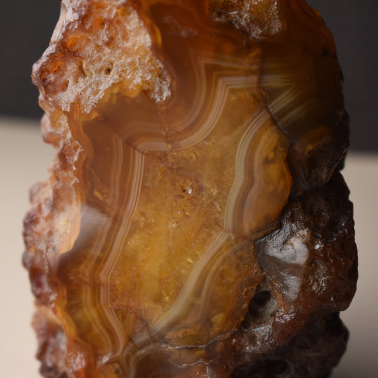 Washington Carnelian Agate Specimen, 3 inches tall
