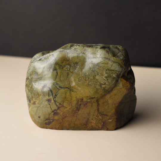 Green and Yellow Jasper Specimen, Free Form, 1.8 inches tall