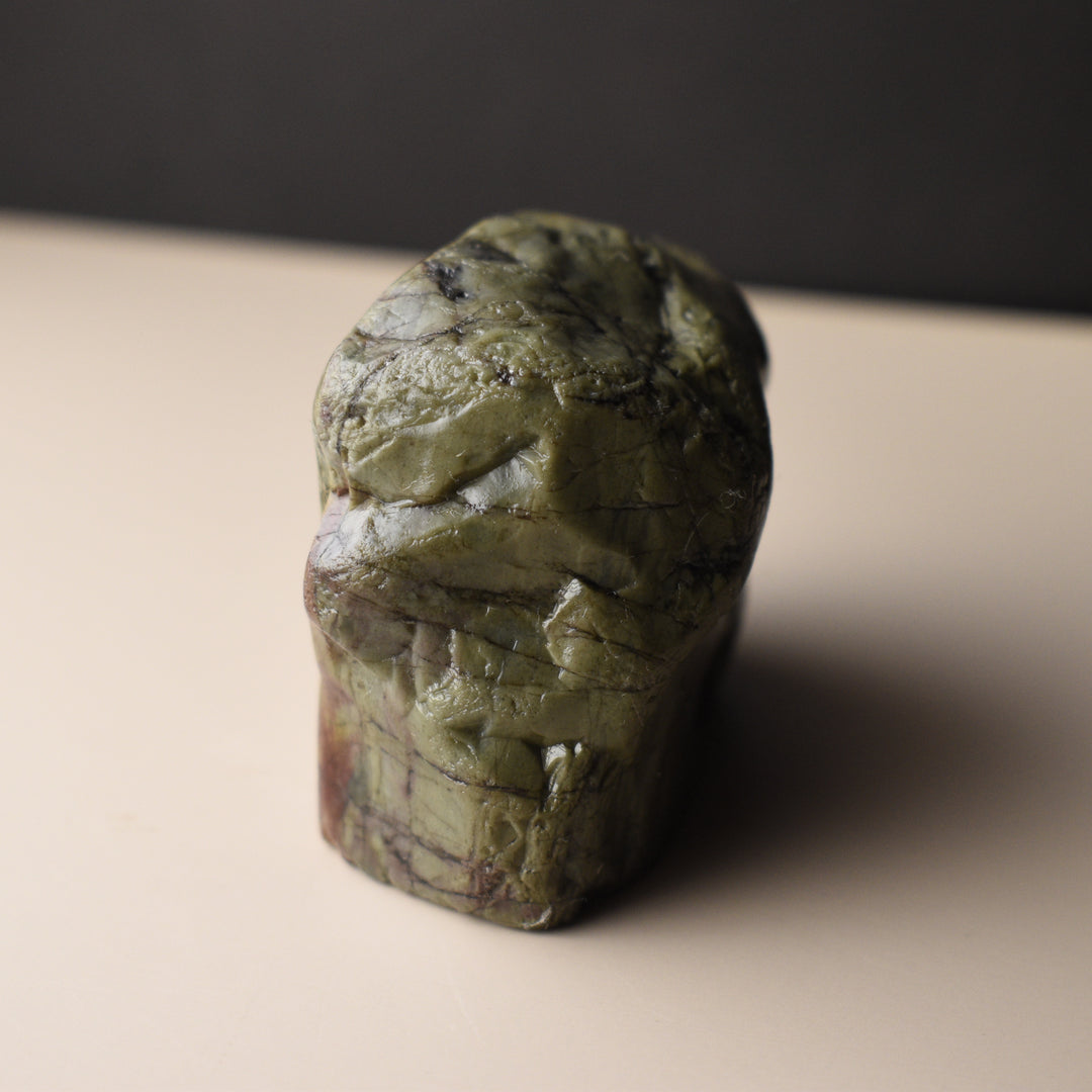 Green and Yellow Jasper Specimen, Free Form, 1.8 inches tall