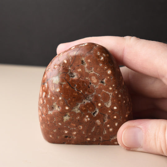 Washington Poppy Jasper Specimen, Free Form, 2.2 inches tall