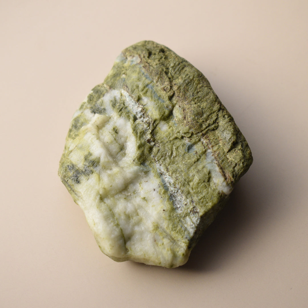 Rough Epidote in Quartz, Collector, Lapidary, 2.2 Inches