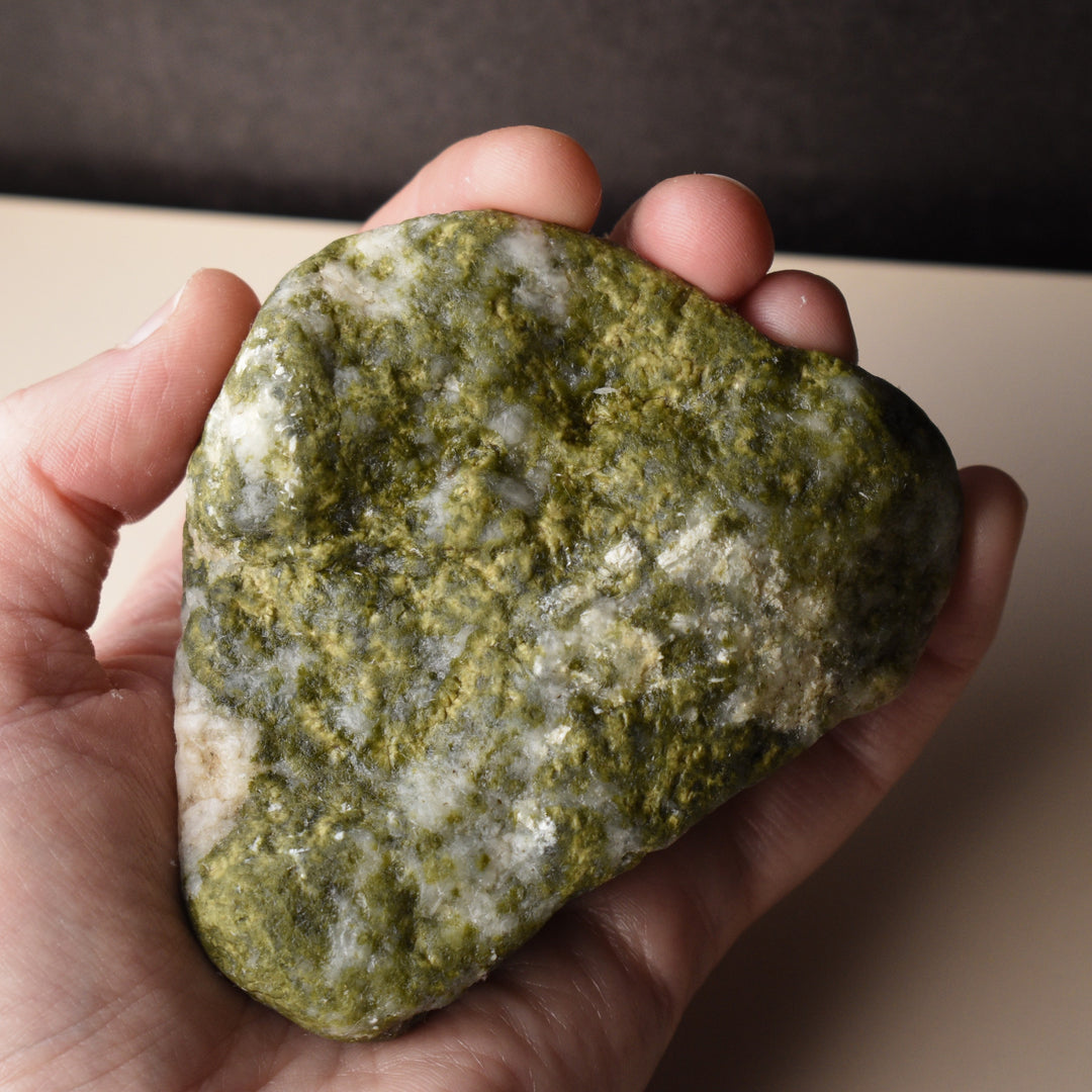 Rough Epidote Mineral, Lapidary, Collecting, 3.4 Inches