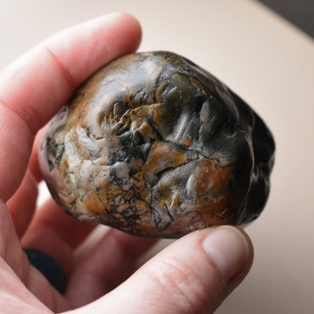 Jasper Beach Stone, Rough, 2.25 inches