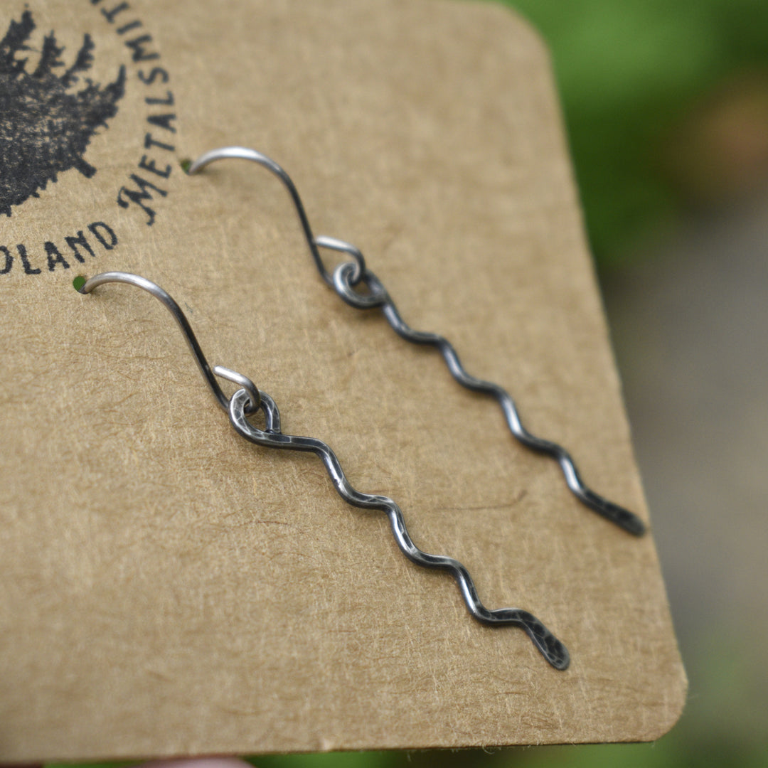 Hammered Sterling Silver Earrings - Hypoallergenic