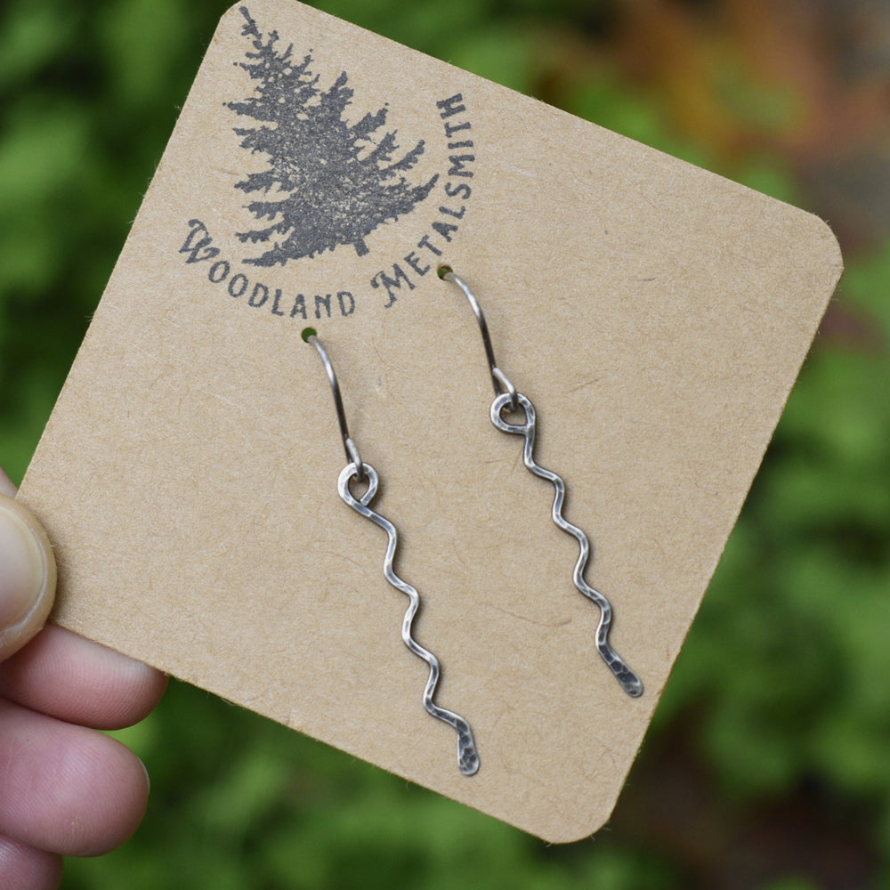 Hammered Sterling Silver Earrings - Hypoallergenic