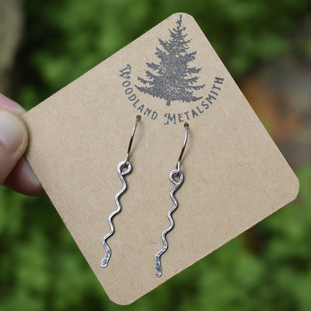 Hammered Sterling Silver Earrings - Hypoallergenic