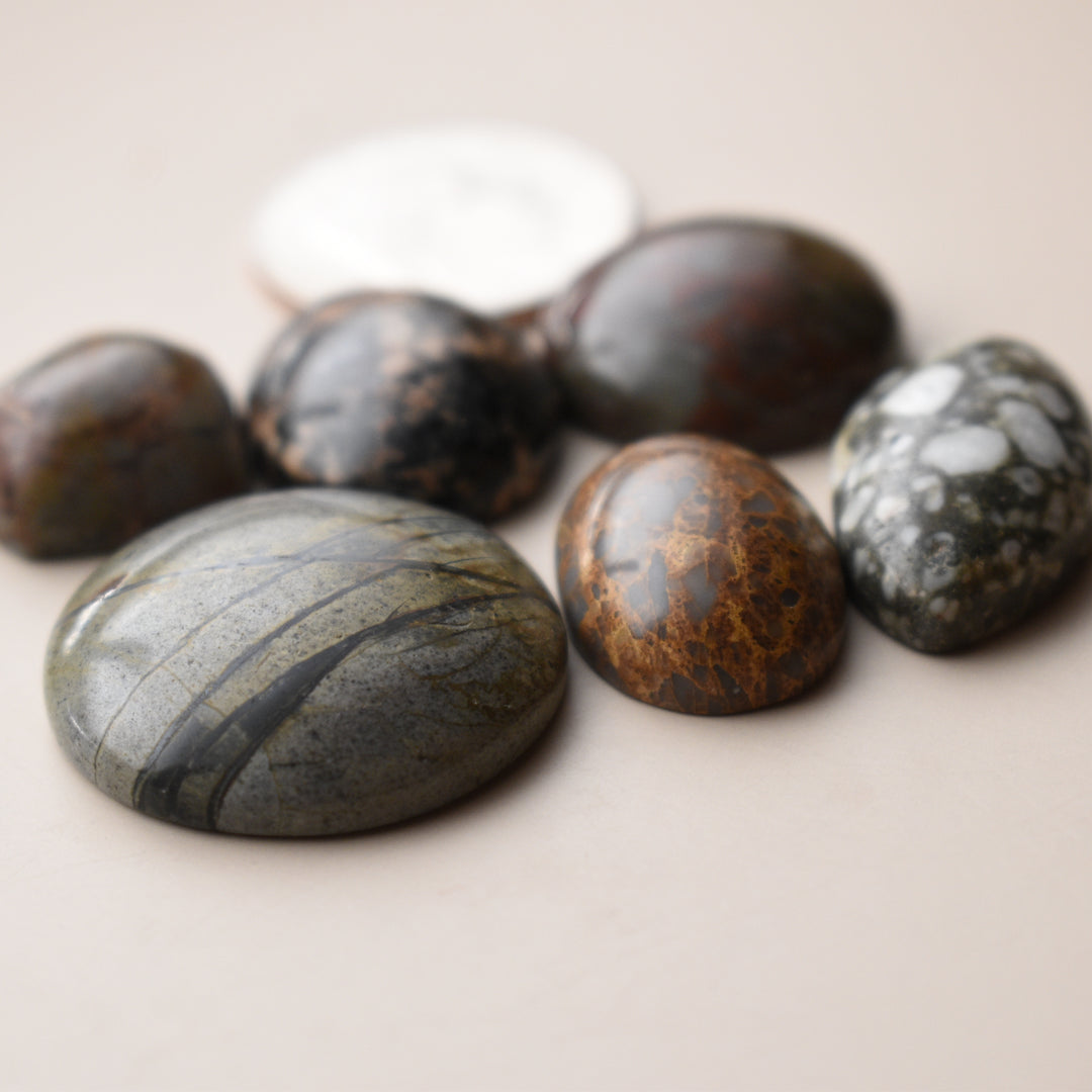 Gemstone Cabochons Mixed Lot