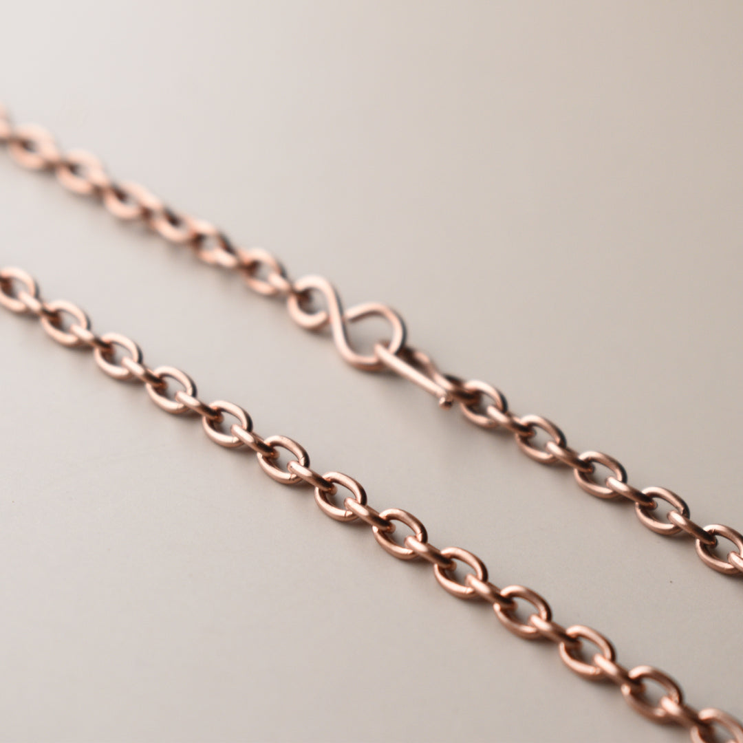 Real Copper Chain Necklace in Your Custom Length