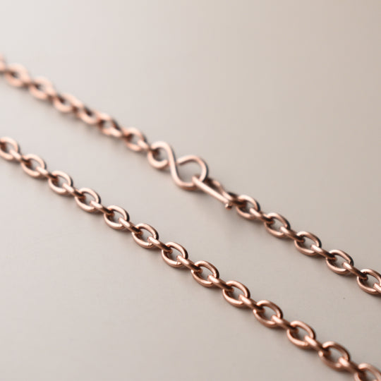 Real Copper Chain Necklace in Your Custom Length