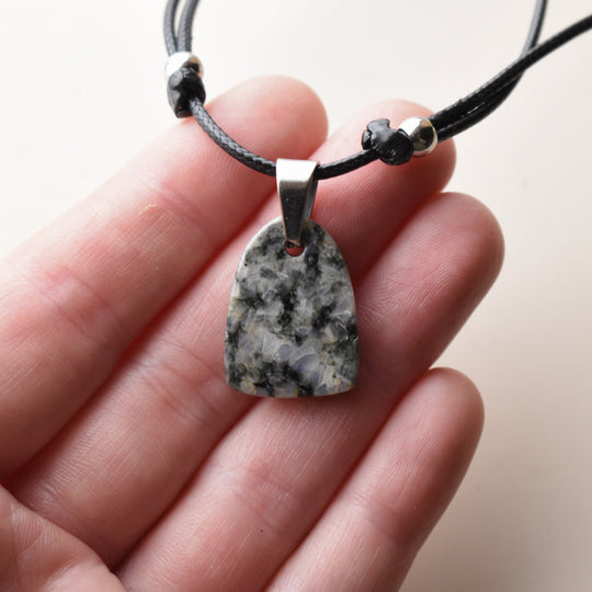 Diorite Pendant Necklace with Custom Chain or Cord