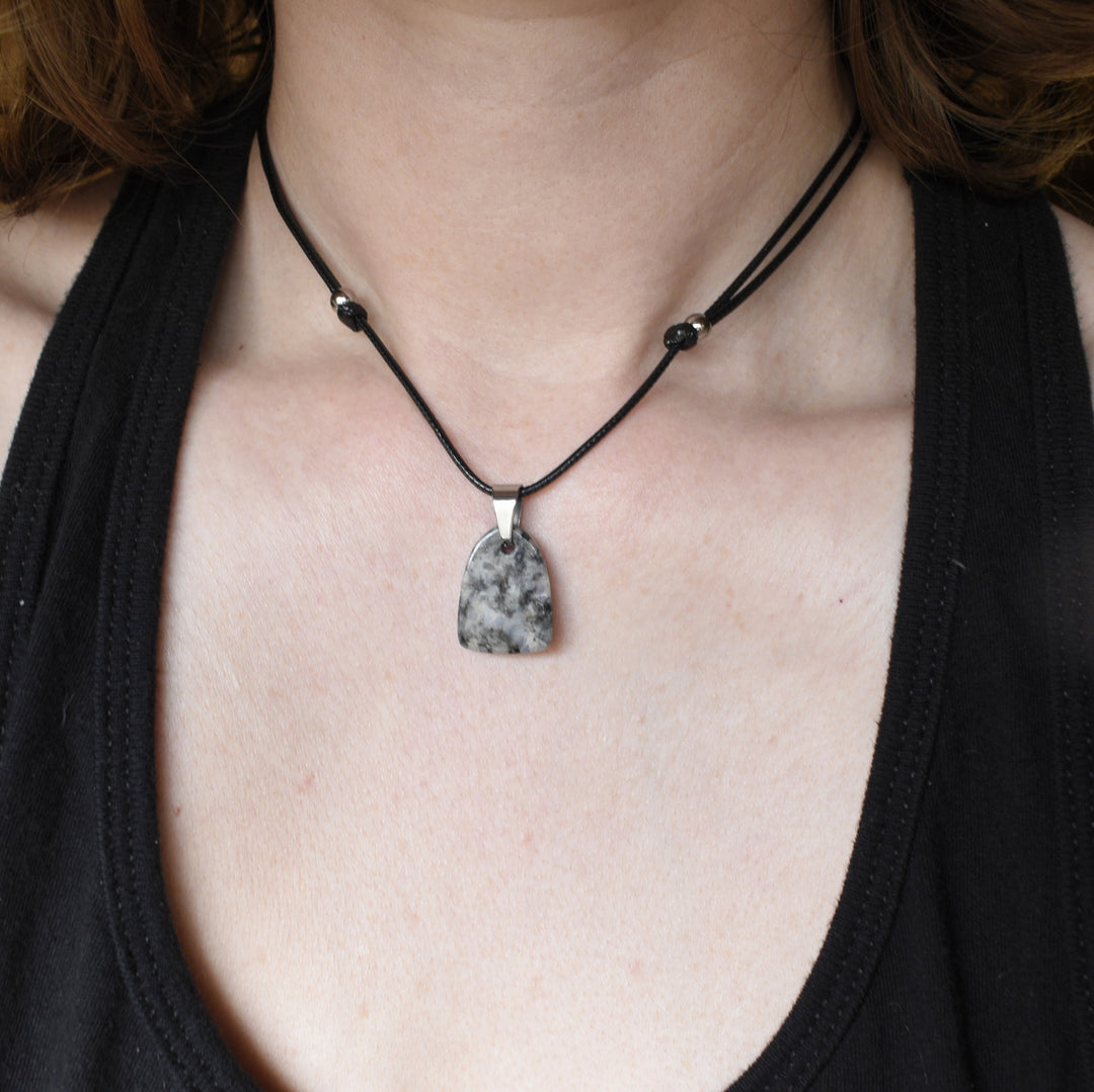 Diorite Pendant Necklace with Custom Chain or Cord