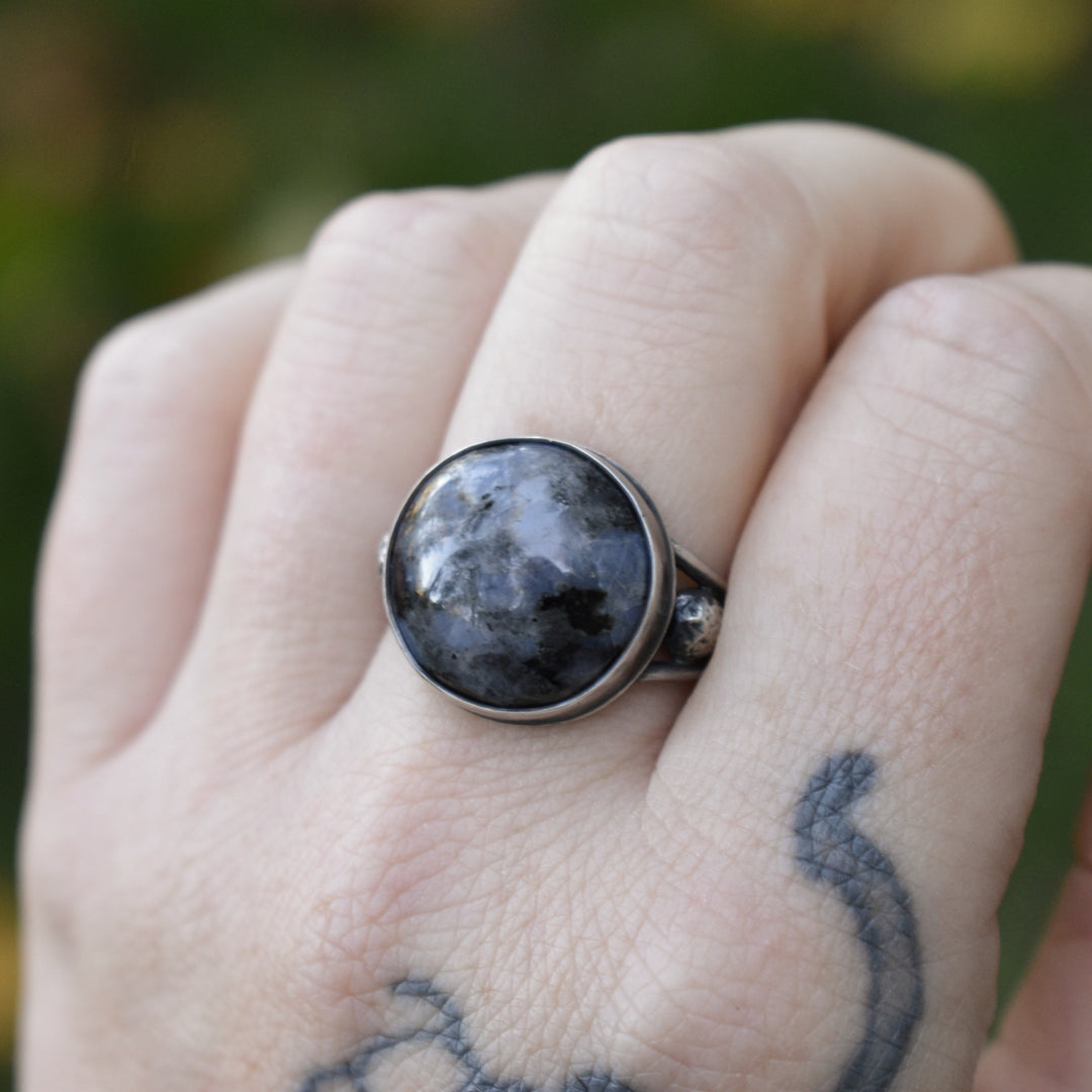 Washington Moonstone Ring in Sterling Silver - Size 6.75