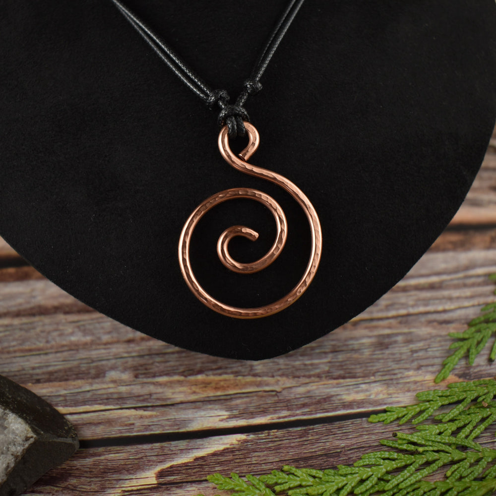 Copper Spiral Pendant Necklace | Limited Edition