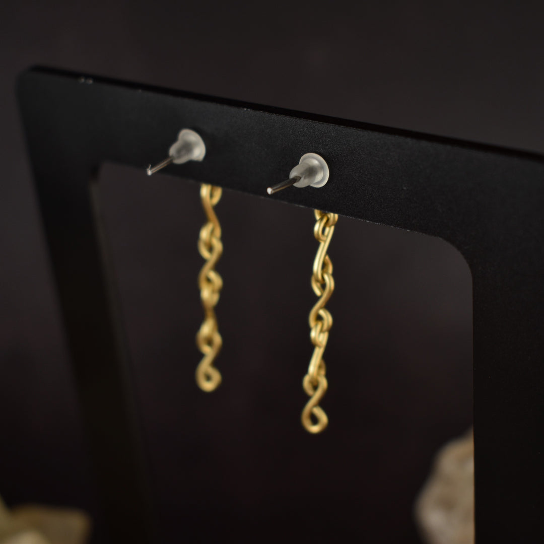 Brass Chain Earrings : Limited Edition