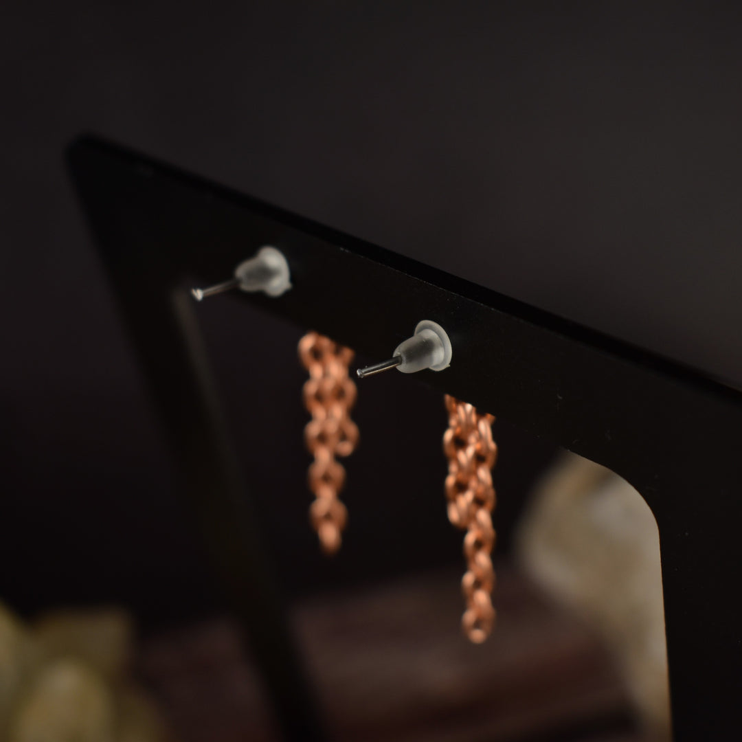 Copper Chain Earrings : Limited Edition