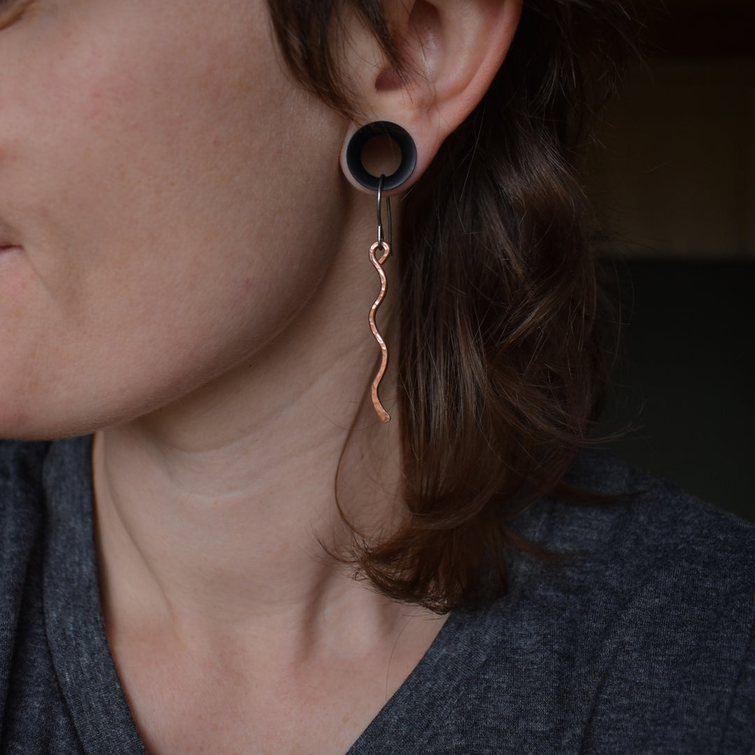 Copper Dangle Earrings : Limited Edition