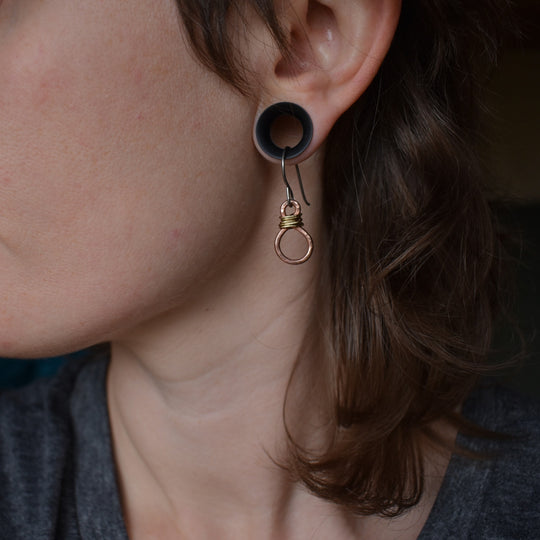 Dainty Mixed Metal Earrings : Limited Edition