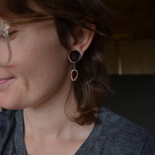 Minimalist Copper Earrings : Limited Edition