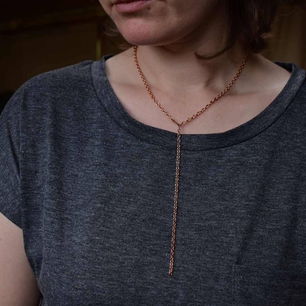 Real Copper Chain Necklace - Adjustable up to 22 Inches