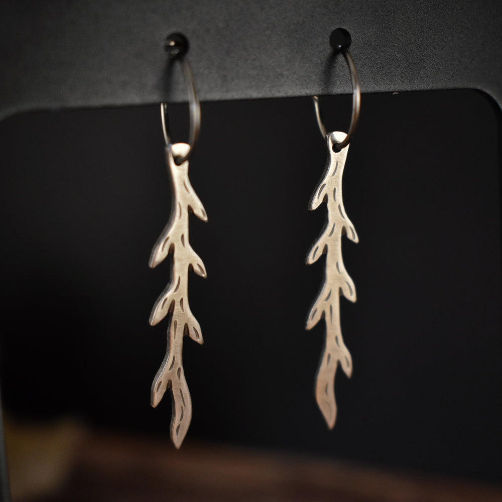 Sterling Silver Branch Earrings