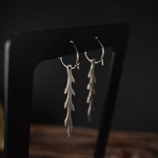 Sterling Silver Branch Earrings