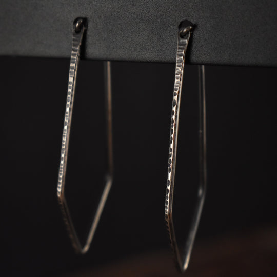 Silver Geometric Hoop Earrings