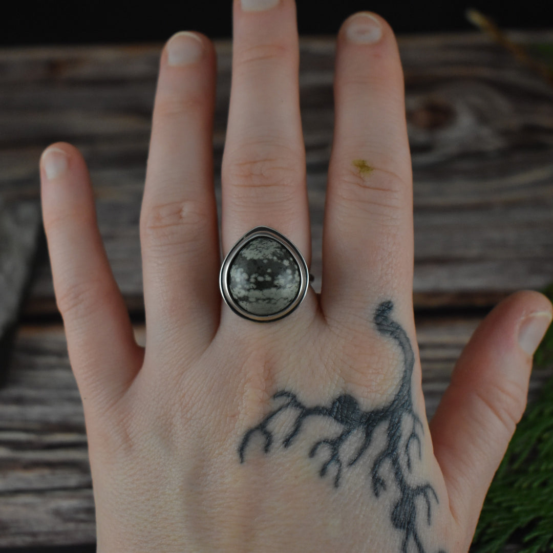 Ocean Jasper Silver Ring