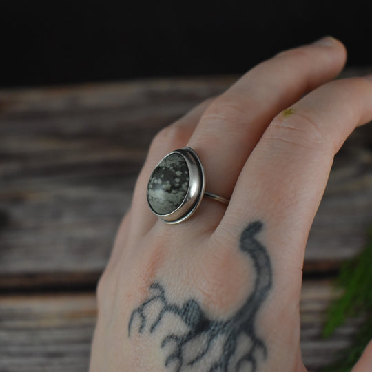 Ocean Jasper Silver Ring