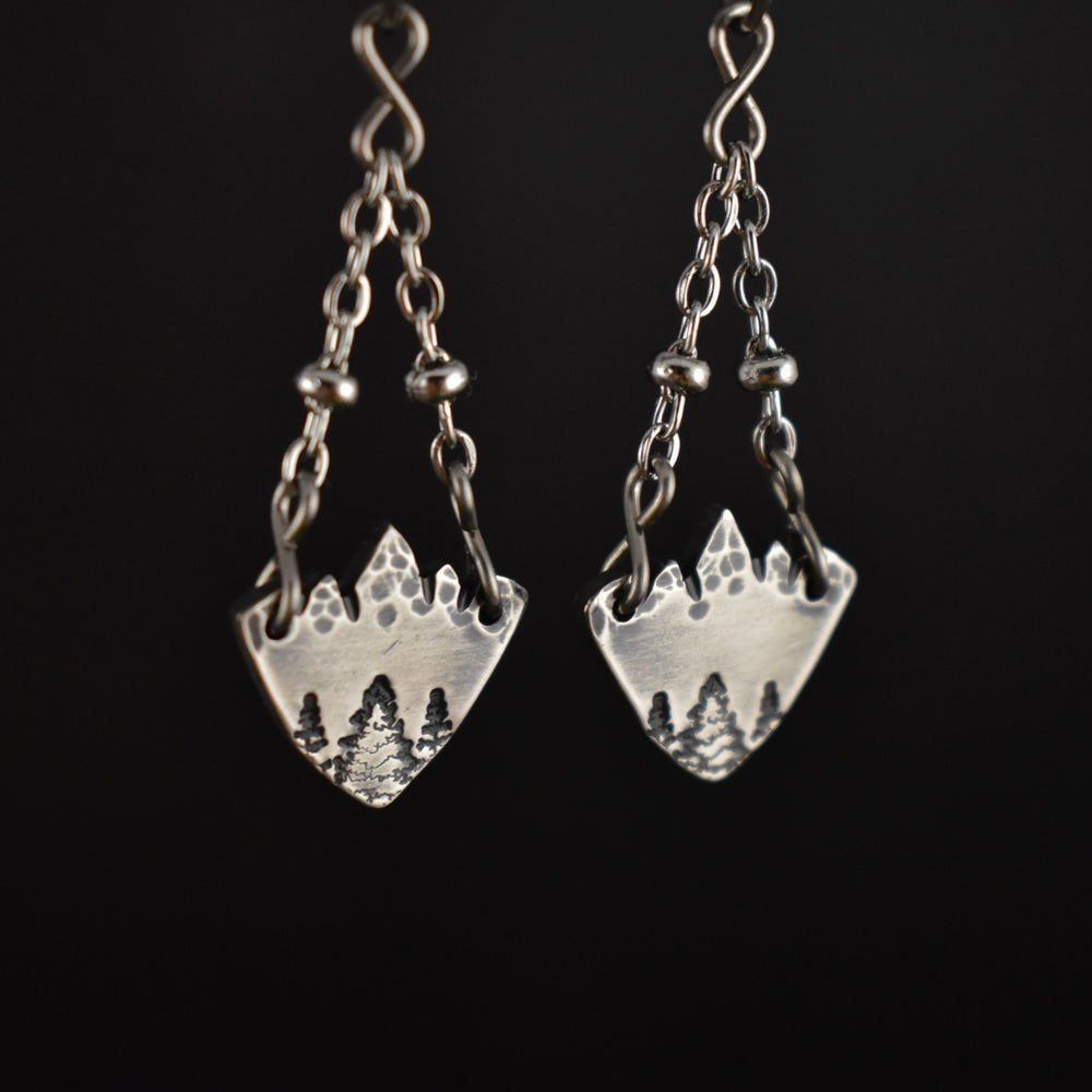 Silver Mountain Earrings