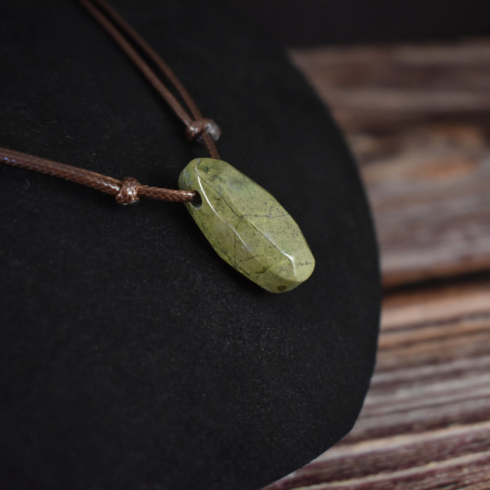 Epidote Pendant Necklace