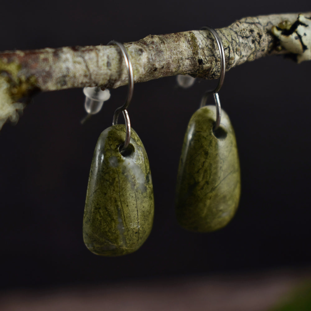 Epidote Earrings