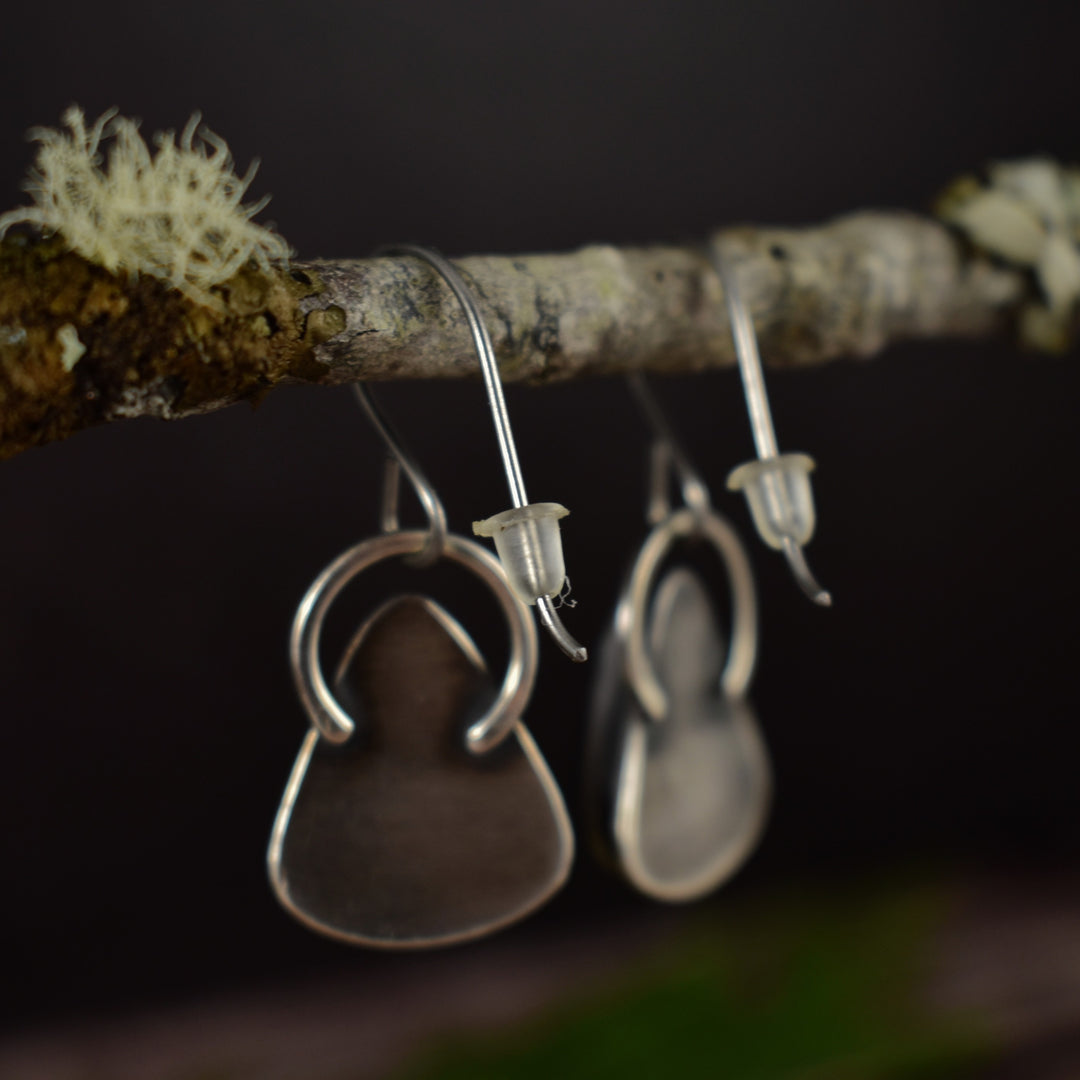 Black River Jasper Sterling Silver Earrings