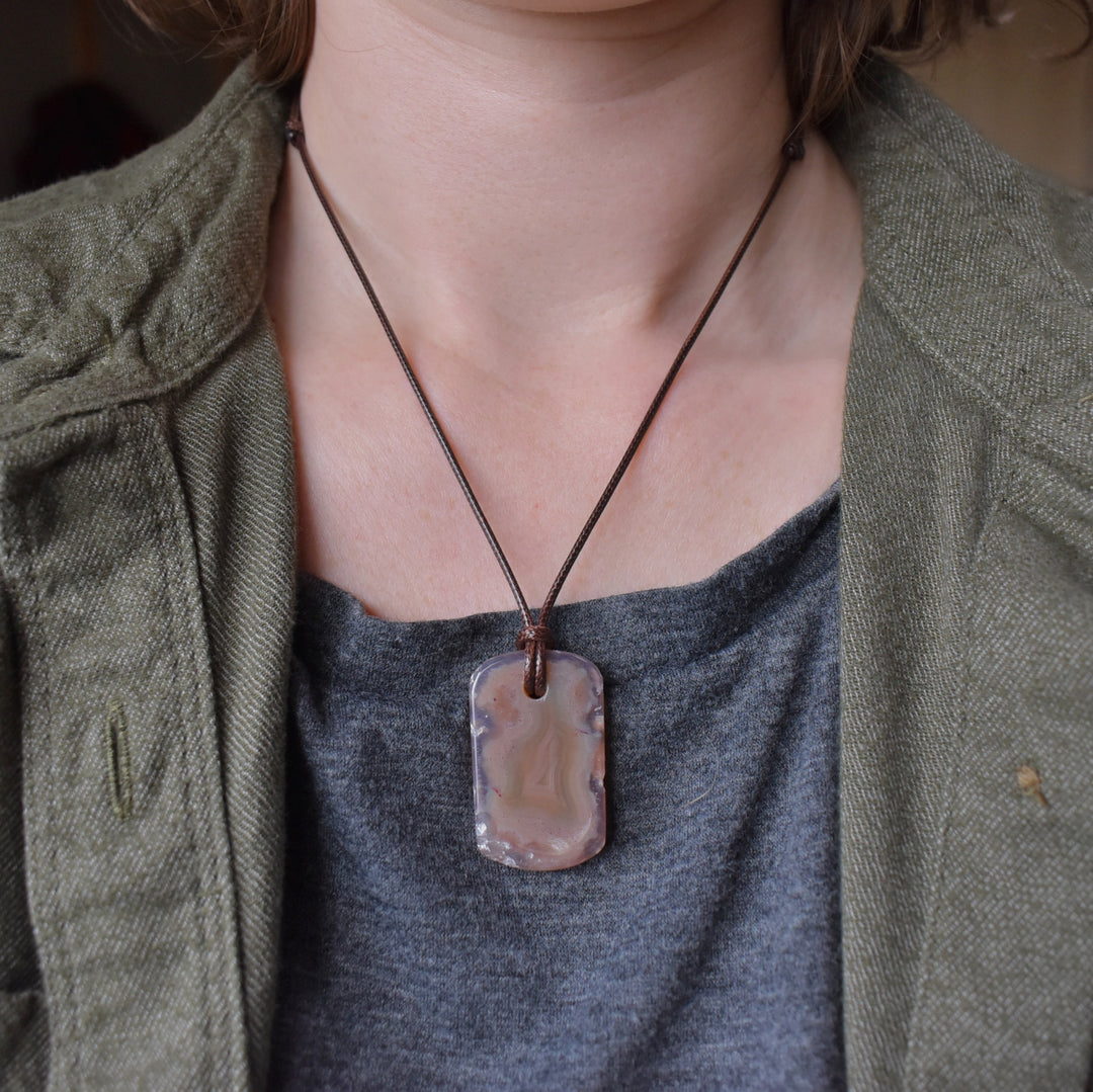 Pink Agate Necklace